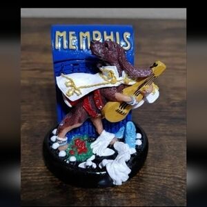 2002 Memphis Elvis Hound Dog Icing By Icing Claire’s Dogs Of The World Figurine